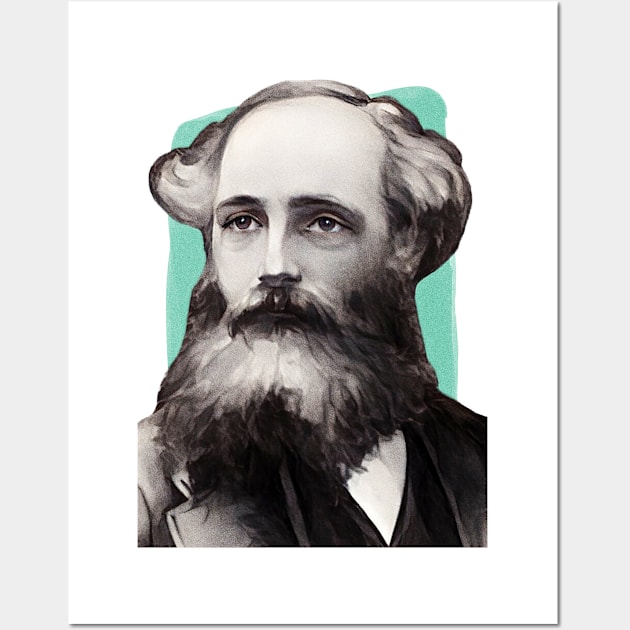 Scottish Mathematician James Clerk Maxwell illustration Wall Art by Litstoy 